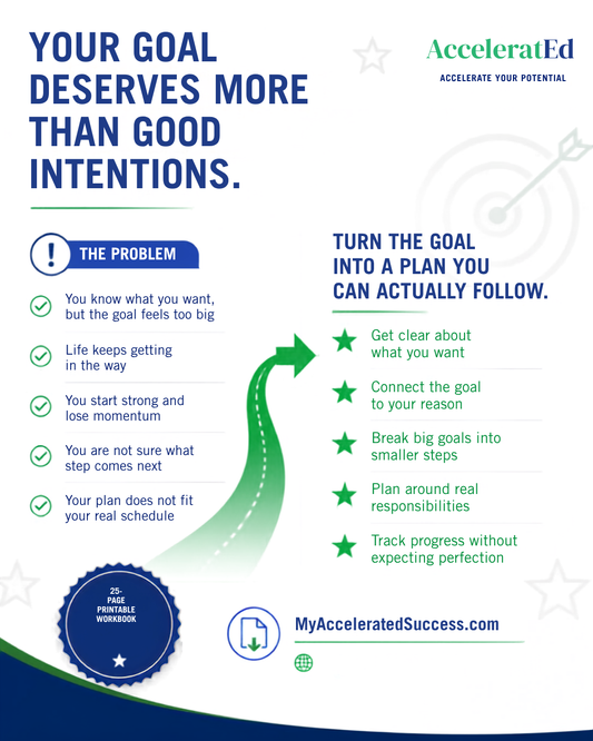 Adult Learner Goal Setting Workbook