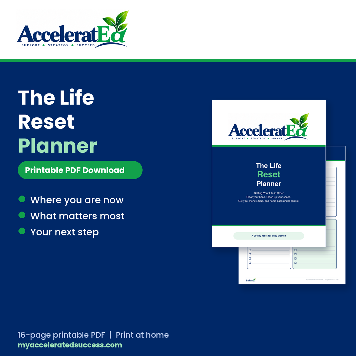Life Reset Planner