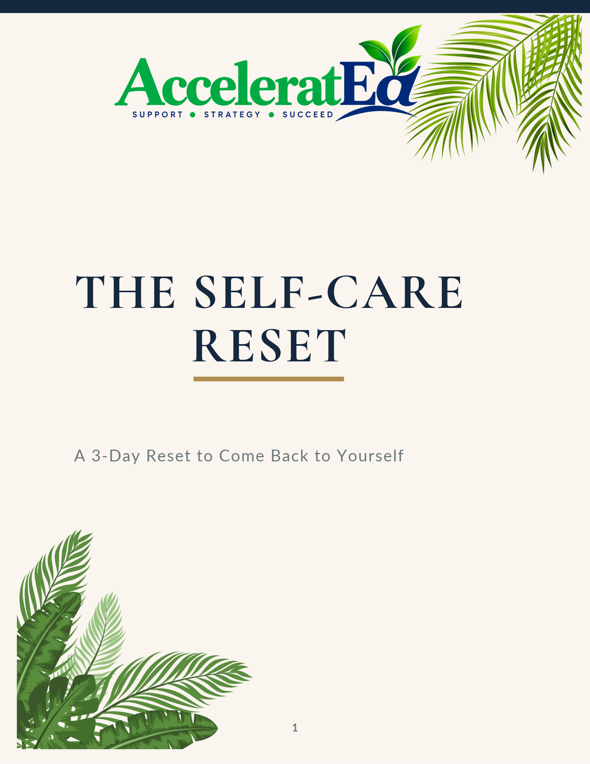 The Self-Care Reset | A 3-Day Reset to Come Back to Yourself