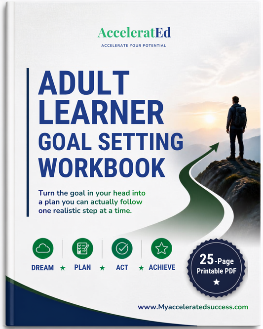 Adult Learner Goal Setting Workbook