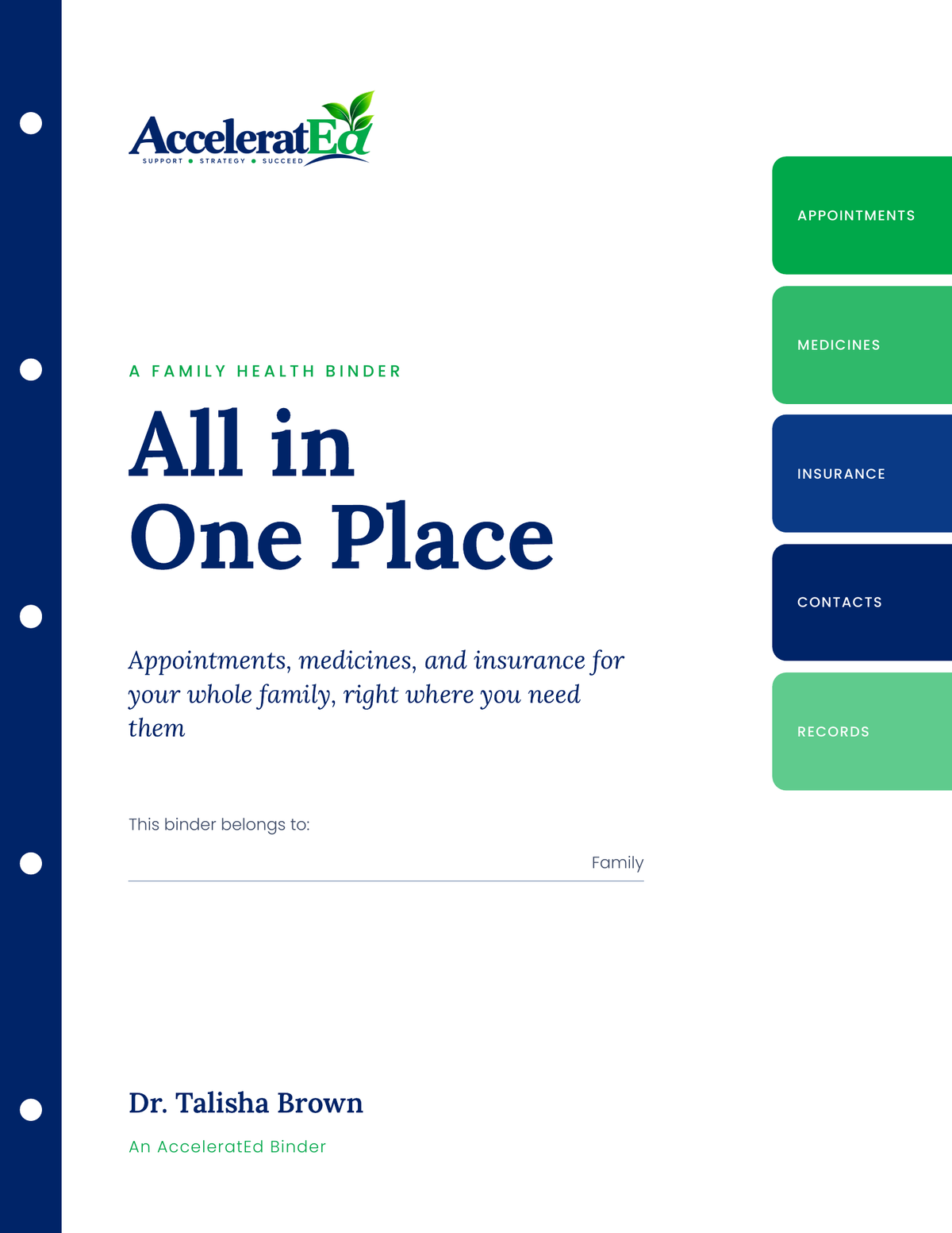 All in One Place: A Family Health Binder