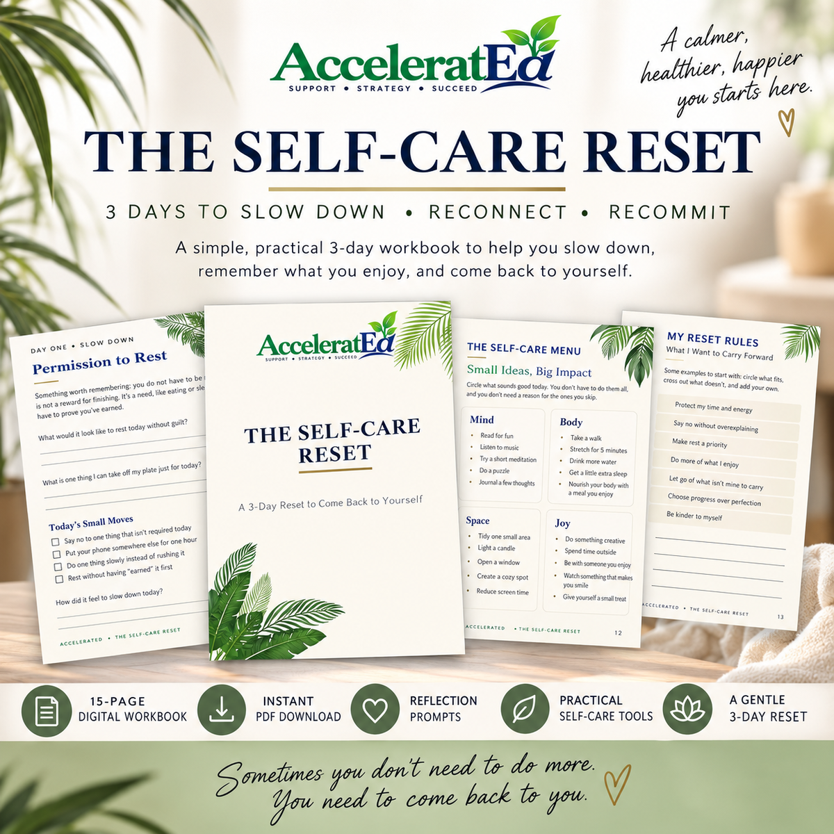 The Self-Care Reset | A 3-Day Reset to Come Back to Yourself