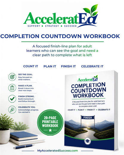 AcceleratEd Completion Countdown Workbook