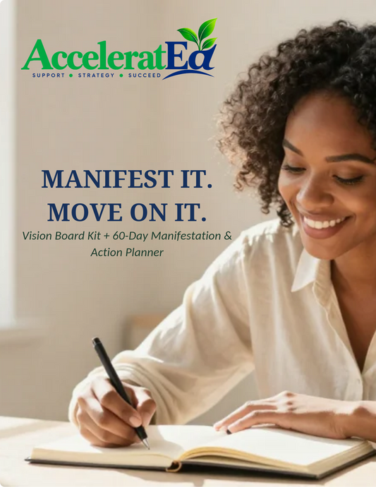 Manifest It. Move On It. | Vision Board Kit + 60-Day Manifestation & Action Planner