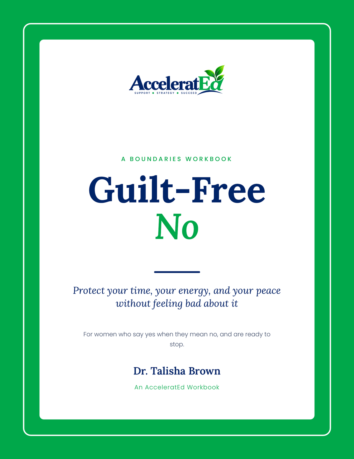 Guilt-Free No: A Boundaries Workbook