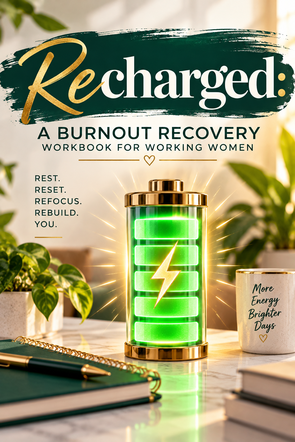Recharged: A Burnout Recovery Workbook for Working Women