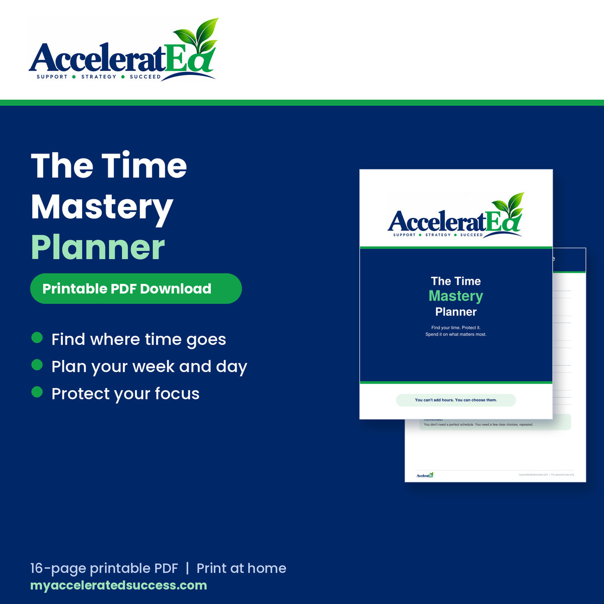 Time Mastery Planner